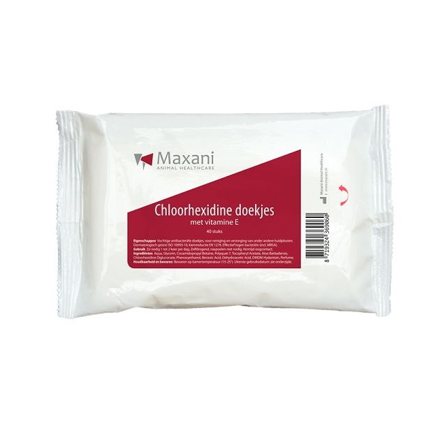 Maxani Chlorhexidine Wipes | 40 lingettes